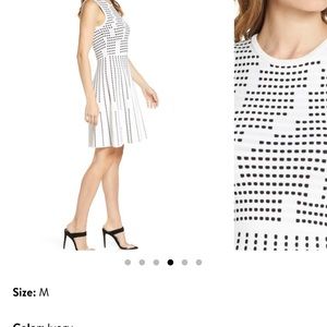 Fit and flare sweater dress